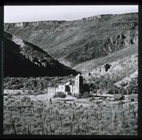 View of San Javier from the south slope of the arroyo, 1967.