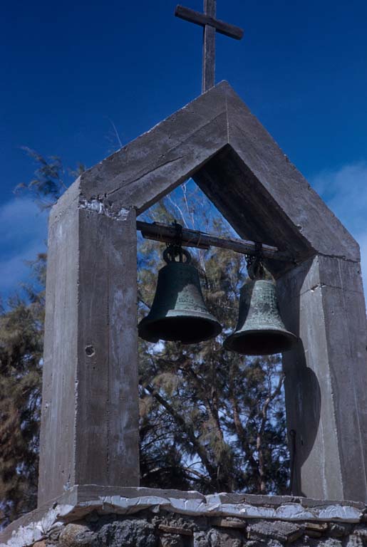 El Rosario - new support for old bells, May 6, 1961