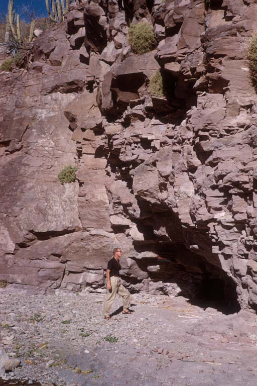 P. Gerhard at Cuevas Pintas, April 26, 1961