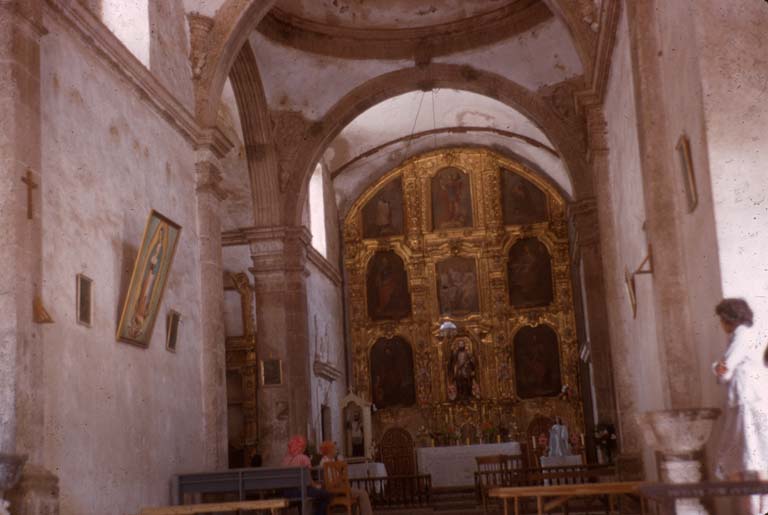 San Javier, Mission Interior, April 19, 1955