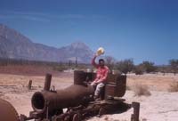 Old locomotive, Las Flores, April 12, 1959