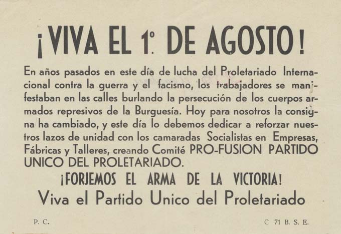 ¡Viva el 1 de Agosto!