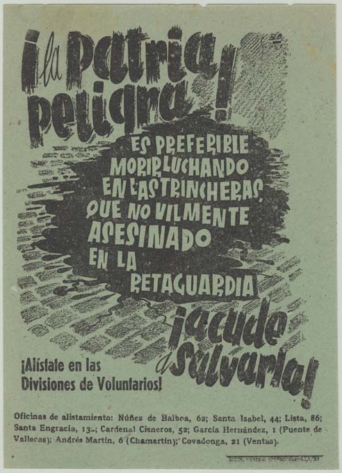 ¡Patria Peligra!