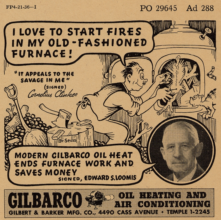 Gilbert and Barker advertisement