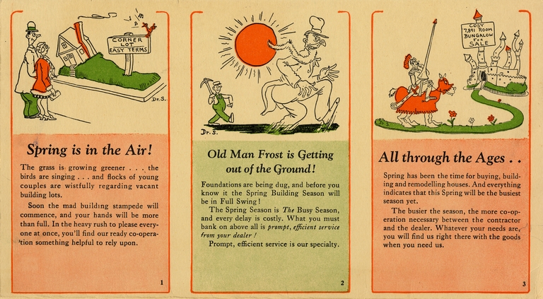 Contractor postal cards