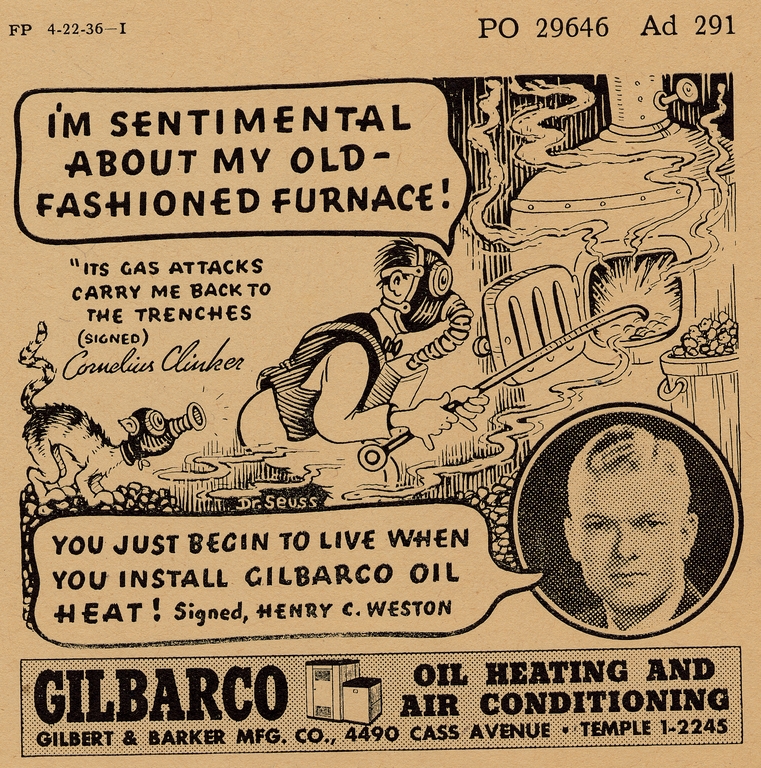 Gilbert and Barker advertisement