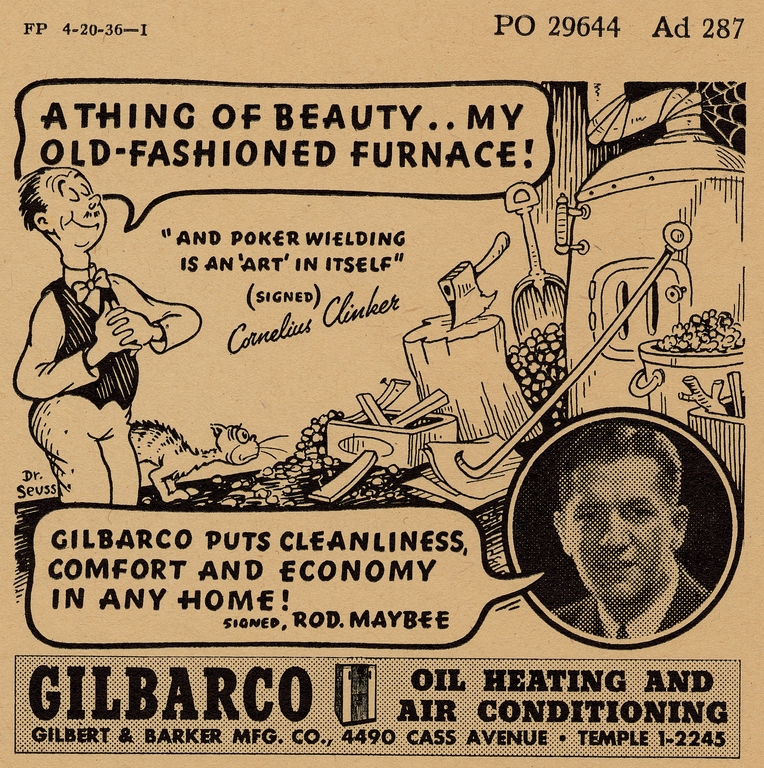 Gilbert and Barker advertisement