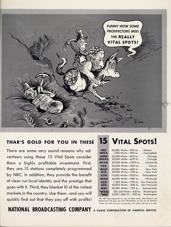 National Broadcasting Company Vital Spots advertisement