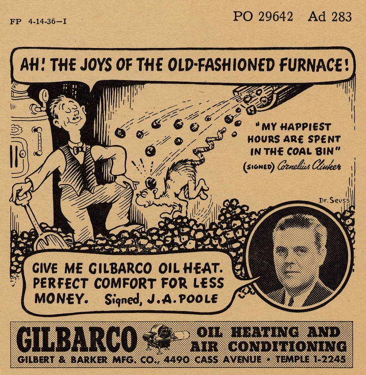 Gilbert and Barker advertisement