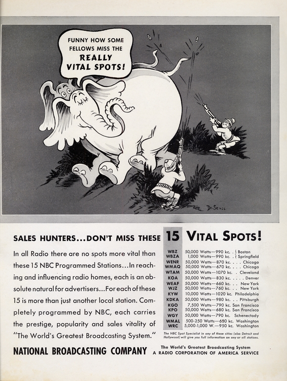 National Broadcasting Company Vital Spots advertisement