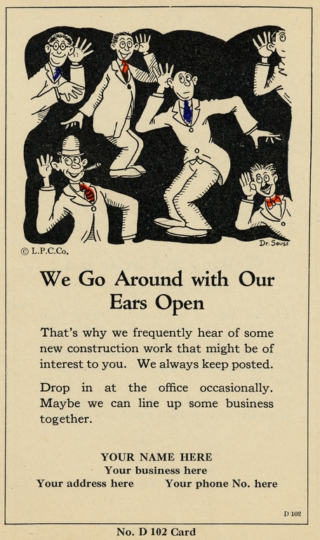Contractor postal cards