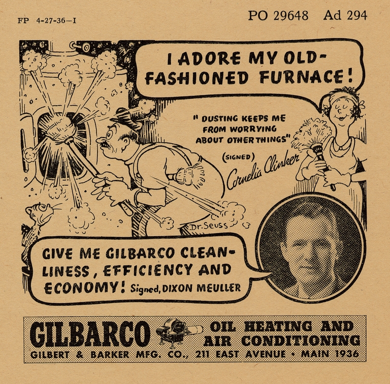 Gilbert and Barker advertisement