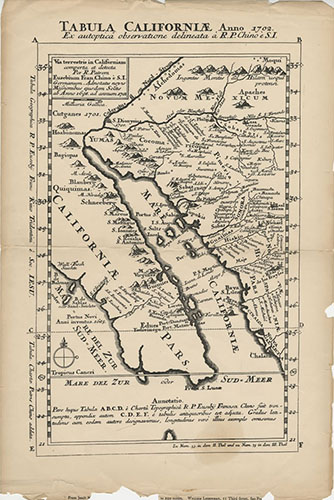 Tabula Californiae, anno 1702