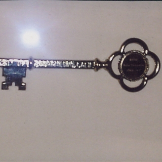 THIS WAS THE KEY TO THE CITY OF SACRAMENTO THAT WAS PRESENTED TO US ON APRIL 10, 1966.