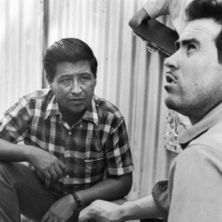 Cesar Chavez / Listening / Photo by Jon Lewis