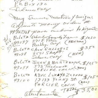 Correspondence To UFWOC Membership Department / September 1969