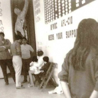 Cesar Chavez at Forty Acres UFW  Office Building / 1970