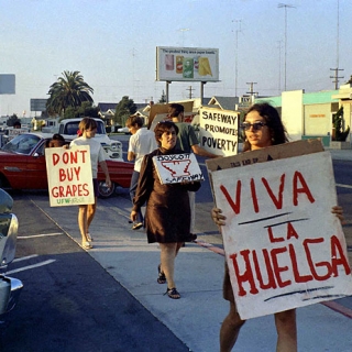 Irma Castro & Doreen Dixon at UFW Safeway Boycott in San Diego 1968