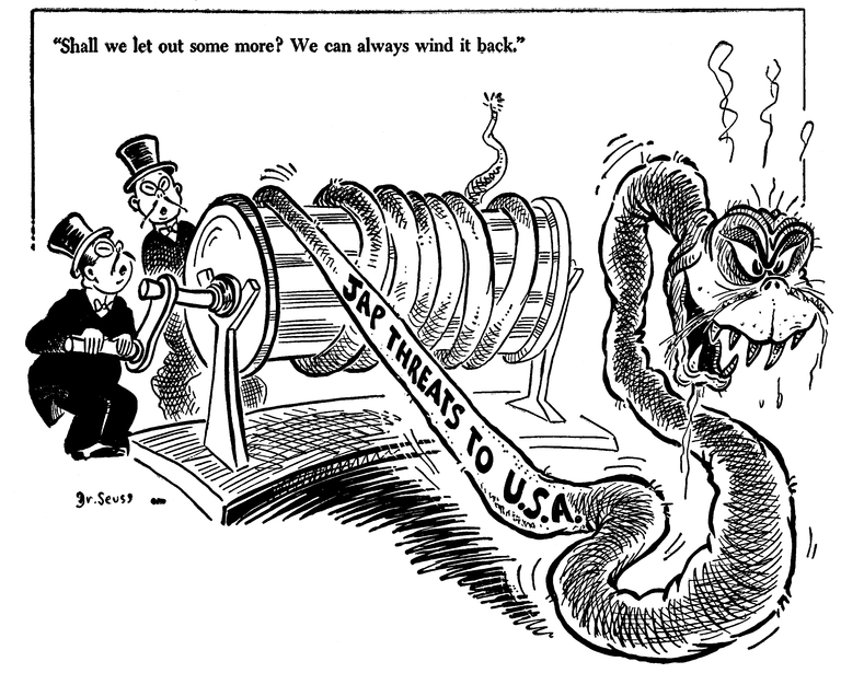 Jap threats to U.S.A.