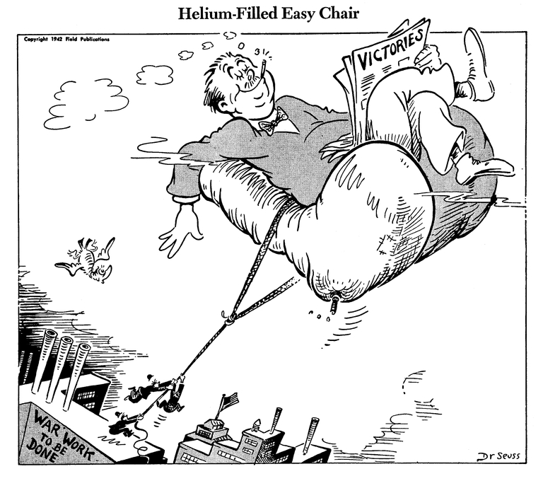 Helium-filled easy chair