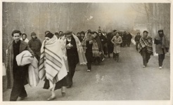 Civilians flee Teruel, December 1937, Keystone View Company